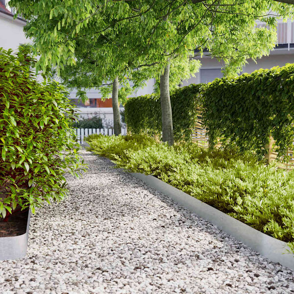 vidaXL Gazonranden 50 st 15x103 cm gegalvaniseerd staal