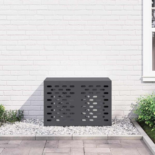 vidaXL Airconditioner hoes Antraciet 90 x 40 x 60 cm Staal