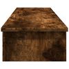 vidaXL Monitorstandaard 100x27x15 cm bewerkt hout gerookt eikenkleurig