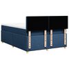 vidaXL Boxspring met matras stof blauw 140x200 cm