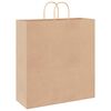 vidaXL Papieren zakken 250 st met hengsels 45x17x48 cm bruin