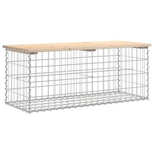 vidaXL Tuinbank Schanskorfontwerp 103x44x42 cm massief grenenhout