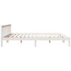 vidaXL Bedframe extra lang zonder matras grenenhout wit 180x220 cm