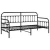 vidaXL Bedframe voor een daybed Zwart 100 x 200 cm Gepoedercoat staal