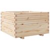 vidaXL Plantenbak 80x80x49,5 cm massief grenenhout