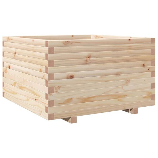 vidaXL Plantenbak 80x80x49,5 cm massief grenenhout