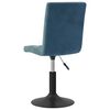vidaXL Eetkamerstoelen draaibaar 2 st fluweel blauw