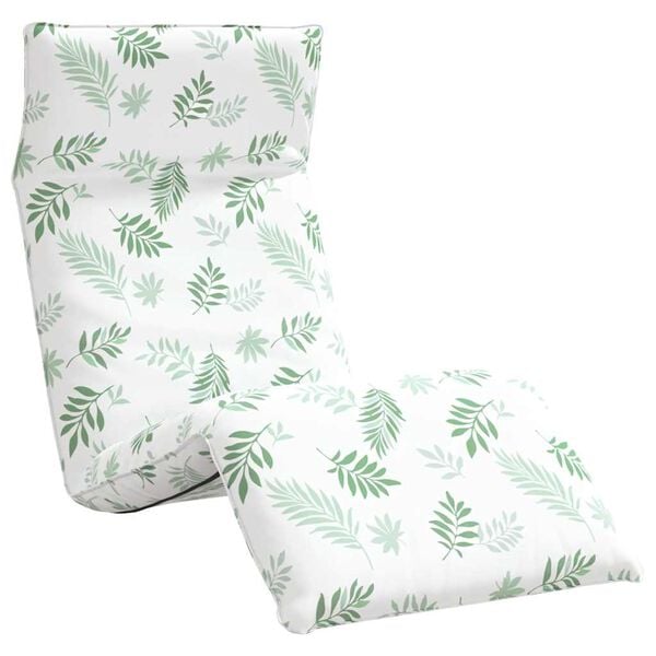 vidaXL Opvouwbare ligstoel Bladpatroon 175x54x8,5 cm Oxford stof