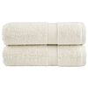 vidaXL Gastendoekjes SOLUND 2 st 600 g/m&sup2; 30x50 cm cr&egrave;mekleurig