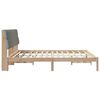 vidaXL Bedframe met Gevoerd Hoofdgedeelte Bruin 180 x 200 cm
