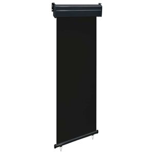 vidaXL Balkonscherm 65x250 cm zwart