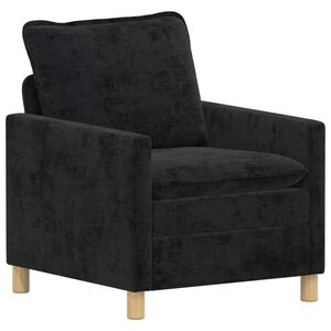 vidaXL Bank Zwart 76 x 81 x 87,5 cm Polyester