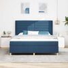 vidaXL Boxspringbed met matras met hoofdeinde Blauw 180 x 200 cm Stof