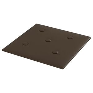 vidaXL Wandhoofdbord 12 st Bruin Nep Leer