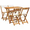 vidaXL Bistroset 5 st Olie naturel Massief Acaciahout