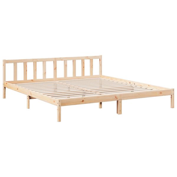 vidaXL Bedframe extra lang zonder matras massief grenenhout 180x220 cm