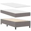 vidaXL Boxspringbed met matras met hoofdeinde Taupe 100 x 200 cm Stof