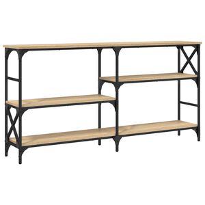 vidaXL Wandtafel 150x29x76,5 cm bewerkt hout sonoma eikenkleurig