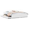 vidaXL Bedframe zonder matras massief grenenhout wit 160x200 cm