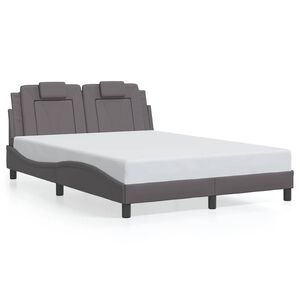 vidaXL Bedframe "Viana" zonder matras kunstleer grijs 140x200 cm