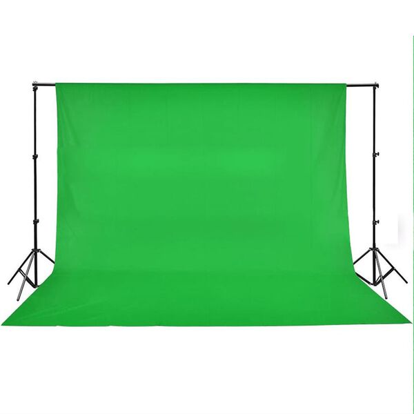 vidaXL Achtergrond zonder standaard chromakey 500x300 cm katoen groen