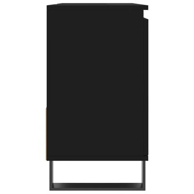 vidaXL Badkamerkast 65x33x60 cm bewerkt hout zwart
