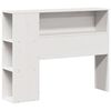 vidaXL Bed met boekenkast zonder matras grenenhout wit 75x190 cm