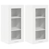 vidaXL Hangkast met opslag 2 pcs Wit 40 x 31 x 80 cm Bewerkt hout
