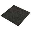 vidaXL Tapijt 20 pcs Zwart 50 x 50 cm Bitumen