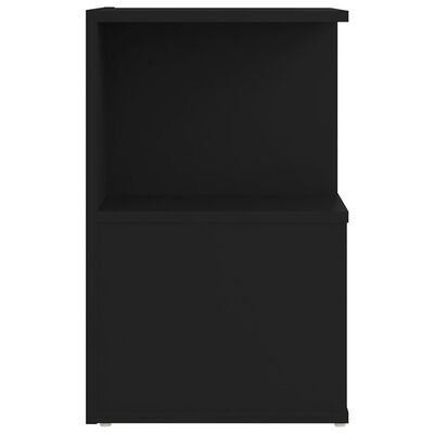 vidaXL Nachtkastjes 2 st 35x35x55 cm spaanplaat zwart