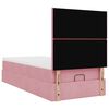 vidaXL Ottoman bed met matrassen 80x200cm fluweel roze