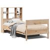 vidaXL Bed met boekenkast zonder matras massief grenenhout 90x190 cm