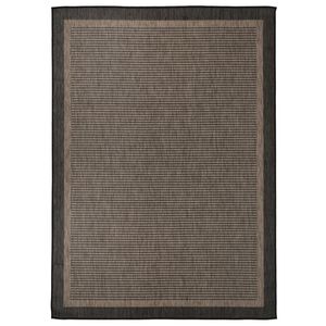 vidaXL Buitenkleed platgeweven 200x280 cm donkerbruin