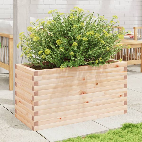 vidaXL Plantenbak 90x40x45,5 cm massief grenenhout