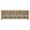vidaXL Wandgemonteerde kapstok met plank Sonoma eiken 75 x 16 x 26 cm