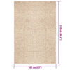 vidaXL Vloerkleed ZIZUR beige binnen en buiten 160x230 cm jute look