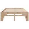vidaXL Bedframe Bruin 120 x 200 cm Massief grenenhout