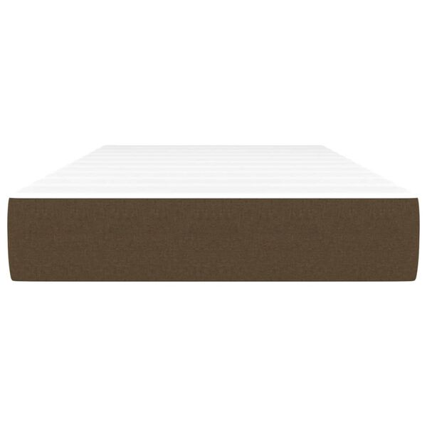 vidaXL Pocketveringmatras voor kinderen 80x160 cm stof donkerbruin