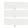 vidaXL Bedframe massief grenenhout wit 90x200 cm