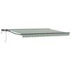 vidaXL Handmatige Luifelhouder met LED's 4 &times; 3,5 m