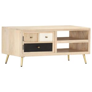 vidaXL Salontafel 90x45x40 cm massief mangohout