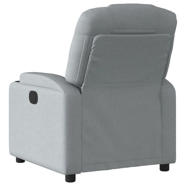 vidaXL Relaxfauteuil lichtgrijze stof