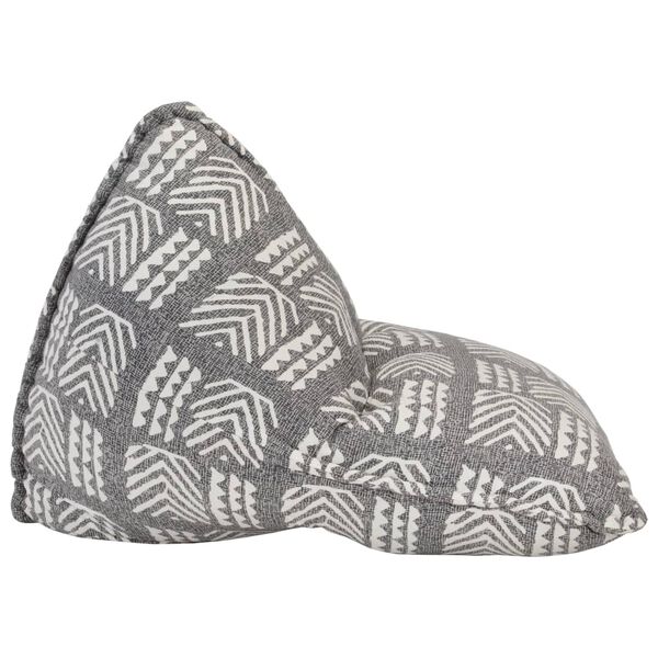 vidaXL Zitzak stof patchwork grijs