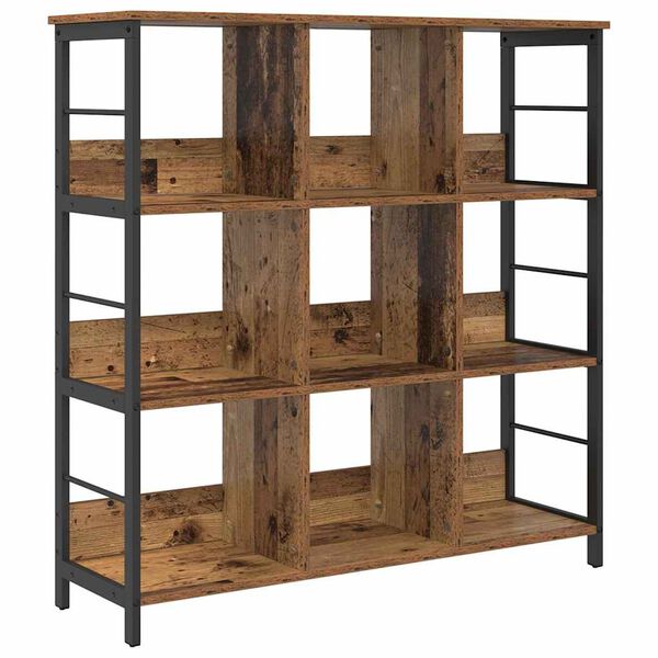 vidaXL Boekenkast Oud Hout 102 x 32 x 104,5 cm Bewerkt hout