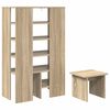 vidaXL Schoenenkast met plank 2 pcs Sonoma Eiken Bewerkt hout