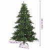 vidaXL Kunstmatige Inklapbare Kerstboom Groen 180 cm PVC en staal