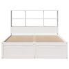 vidaXL Bedframe zonder matras massief grenenhout wit 140x190 cm