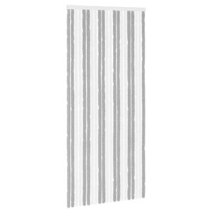 vidaXL Insecten Gordijn Chenille Grijs en Wit 90 x 200 cm 100% PP