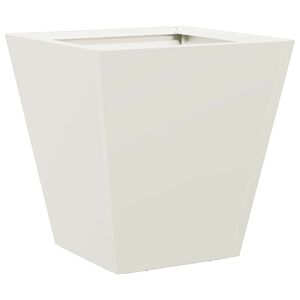 vidaXL Plantenbak 30x30x30 cm staal wit