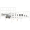 vidaXL Bedframe zonder matras massief grenenhout wit 120x200 cm